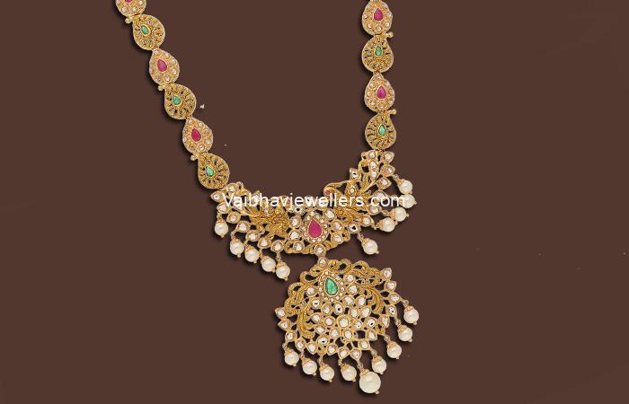 22kt Antique Polki Haram