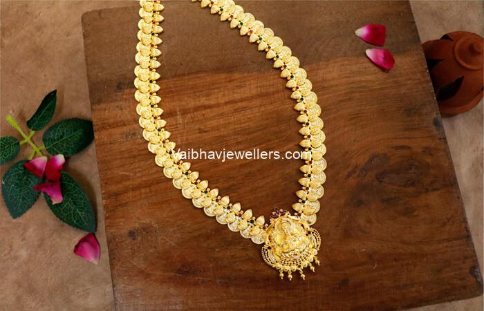 Vaibhav Jewellers 22K Plain Gold Kasulu Haram-2