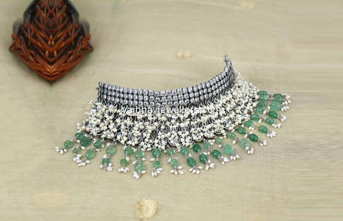 Silver Antique Guttapusala Choker