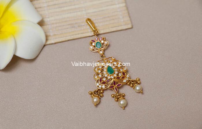 22Kt Gold Precious Maang Tikka-2