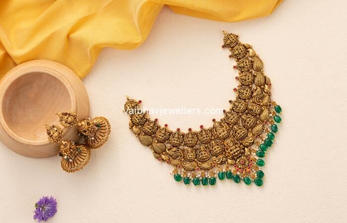 Vaibhav Jewellers 22Kt Antique Traditional Necklace
