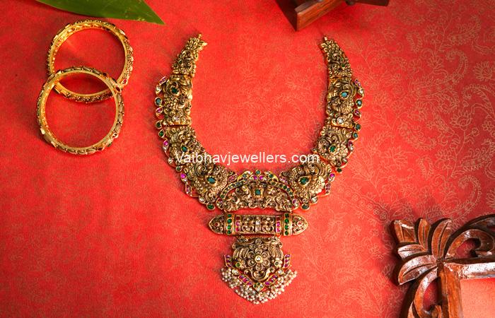 Royal Vintage Kundan Gold Haram