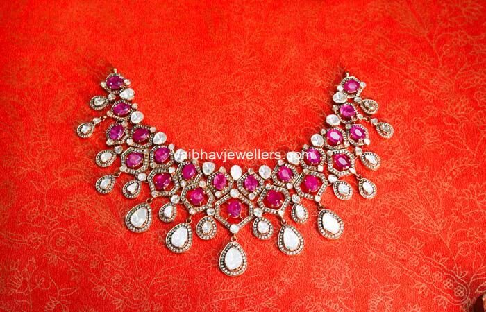 22kt Designer Polki Bridal Necklace