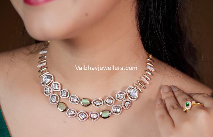 Contemporary Charm Gold Necklace Set