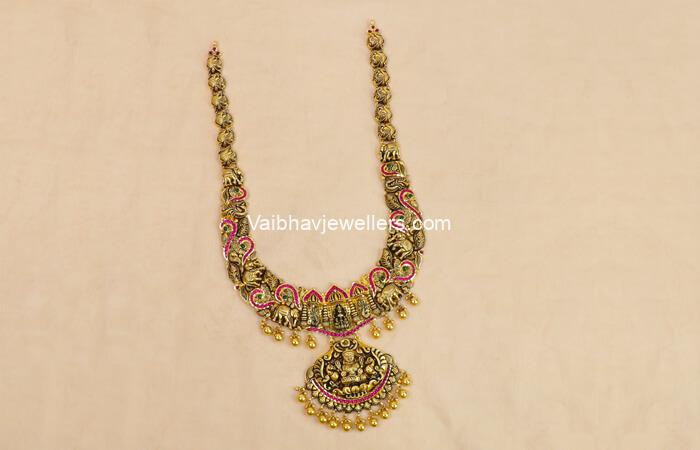 22Kt Heritage Bridal Antique Gold Haram