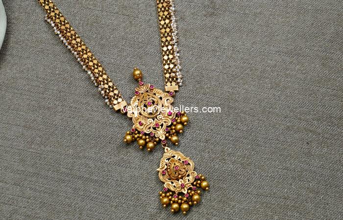 Vintage Traditional Gold Necklace for Brides