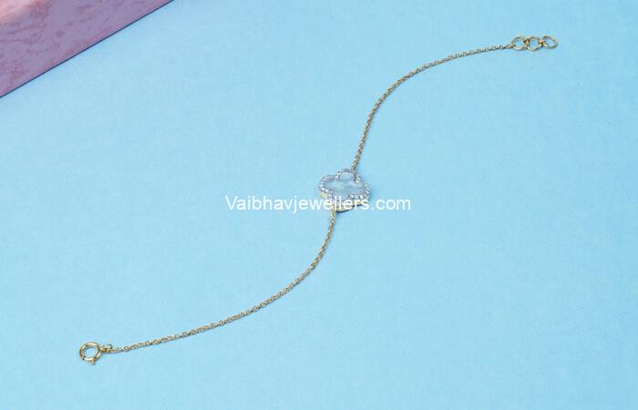 Clover Cutie Diamond Bracelet For Kids