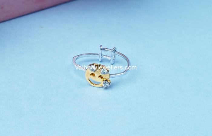 Lovely Smile Diamond Ring For Kids
